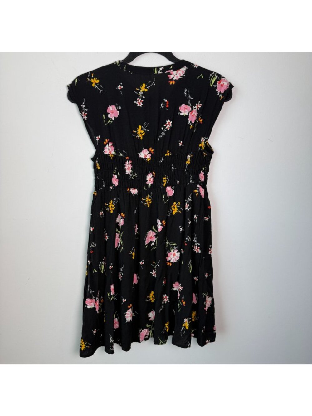 Free People Greatest Day Mini Dress Smocked Bodice XS Floral Cottage Boho - Picture 7 of 8